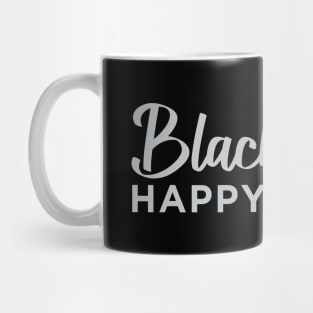 Black is My Happy Color Mug